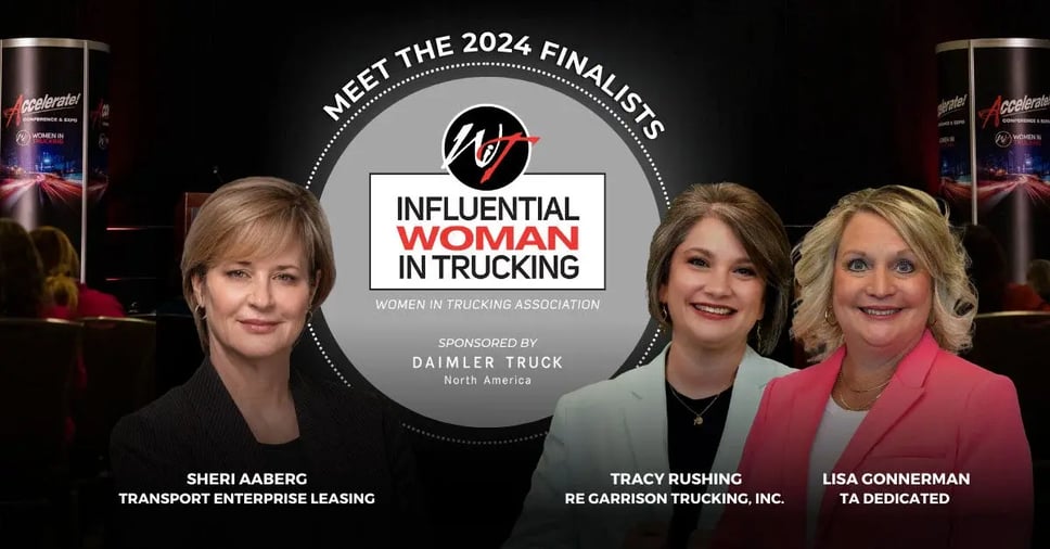 Women In Trucking Association announces three finalists for 2024 Influential Woman in Trucking Award. (Photo courtesy WIT)
